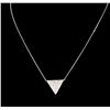 Image 2 : 0.75 ctw Diamond Necklace - 14KT White Gold