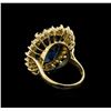 Image 3 : 14KT Yellow Gold 22.70 ctw Topaz and Diamond Ring