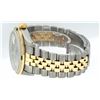 Image 3 : Rolex Mens 2T Yellow Gold & SS Slate Grey Diamond And Emerald Datejust Wristwatc
