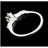 Image 3 : 0.37 ctw Diamond Ring - 18KT White Gold