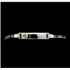 Image 1 : 14KT White Gold Diamond Name Tag Bracelet