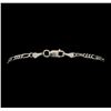 Image 3 : 14KT White Gold Diamond Name Tag Bracelet