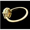 Image 3 : 1.00 ctw Opal Ring - 14KT Yellow Gold