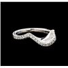 Image 1 : 0.33 ctw Diamond Wedding Band - 14KT White Gold