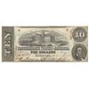 Image 1 : 1863 $10 The Confederate States of America Note T-59 CC