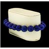 Image 2 : Silver Bead Bracelet with Diamond Clasp