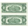 Image 2 : 1963 $2 Uncirculated Red Seal Bill Lot of 2