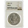 Image 1 : 1886 NGC MS64 Morgan Silver Dollar