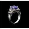 Image 3 : 14KT White Gold 2.98 ctw Tanzanite and Diamond Ring
