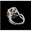 Image 3 : 14KT White Gold 9.47 ctw Aquamarine and Diamond Ring