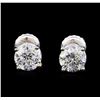 Image 1 : 1.45 ctw Diamond Stud Earrings - 14KT White Gold
