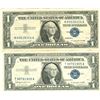 Image 1 : $1 XF/AV Silver Certificate Currency Lot of 2