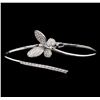 Image 1 : 0.88 ctw Diamond Bangle Bracelet - 14KT White Gold