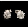 Image 1 : 14KT White Gold 1.72 ctw Diamond Stud Earrings