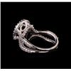 Image 3 : 14KT White Gold 1.20 ctw Diamond Ring
