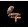 Image 2 : 14KT Rose Gold 1.23 ctw Diamond Ring