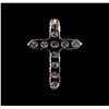 Image 2 : 3.55 ctw Diamond Cross Pendant - 18KT White Gold