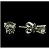 Image 2 : 14KT White Gold 0.63 ctw Diamond Stud Earrings
