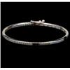 Image 2 : 0.75 ctw Diamond Bangle - 14KT White Gold