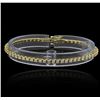 Image 1 : 1.70 ctw Diamond Tennis Bracelet - 14KT Yellow Gold