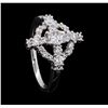 Image 4 : 0.89 ctw Diamond Ring - 18KT White Gold