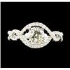 Image 4 : 1.19 ctw Diamond Ring - 18KT White Gold