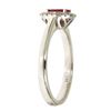 Image 2 : 0.51 ctw Ruby and Diamond Ring - 14KT White Gold