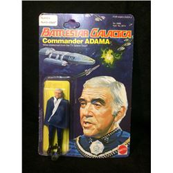 IN BOX BATTLESTAR GALACTICA COMMANDER ADAMA MATTEL ACTION FIGURE