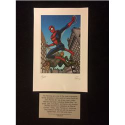 SIGNED SPIDERMAN PRINT BY JOHN ROMITA JR