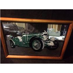 1930 BENTLEY 4.5 BLOWER CAR FRAMED MIRROR