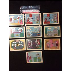 1989 NINTENDO SUPER MARIO BROS 2 TRADING CARDS SCREEN 1-10