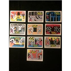 1989 TOPPS DOUBLE DRAGON COMPLETE TRADING CARDS SET SCREEN 1-10