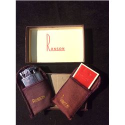 IN BOX COLLECTIBLE RONSON CIGARETTE LIGHTER