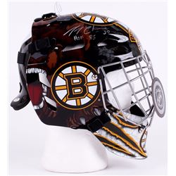 AUTOGRAPHED GERRY CHEAVERS BOSTON BRUINS GOALIE MASK W/ JSA COA