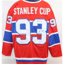 1993 AUTOGRAPHED PATRICK ROY & JOHN LECLAIR MONTREAL CANADIANS HOCKEY JERSEY