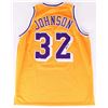 Image 1 : AUTOGRAPHED MAGIC JOHNSON LA LAKERS BASKETBALL JERSEY W/ JSA COA