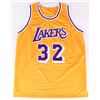 Image 3 : AUTOGRAPHED MAGIC JOHNSON LA LAKERS BASKETBALL JERSEY W/ JSA COA