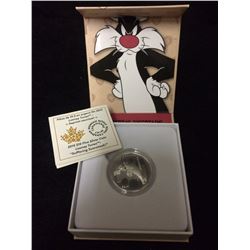9999 PURE FINE SILVER 10 DOLLAR COIN LOONEY TUNES "SUFFERING SUCCOTASH" 2015
