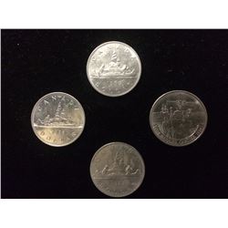 1960 70 & 80'S CANADIAN SILVER DOLLAR COIN LOT