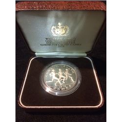 1978 WESTERN SAMOA ONE TALA PROOF STERLING COMMONWEALTH GAMES COIN