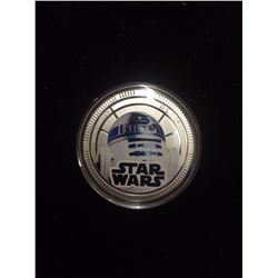 2011 ONE DOLLAR AUSTRALIAN SILVER COIN STAR WARS R2-D2