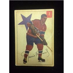 1954-55 MAURICE RICHARD HOCKEY TRADING CARD #7