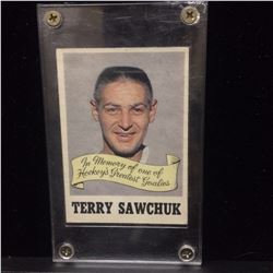 TERRY SAWCHUCK MEMORIAL HOCKEY TRADING CARD