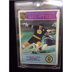 1974-75 BOBBY ORR FIRST TEAM ALL STARS HOCKEY TRADING CARD #288