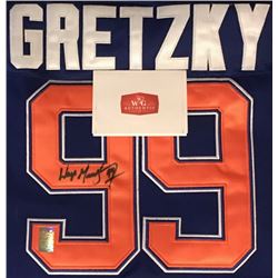 AUTOGRAPHED WAYNE GRETZKY EDMONTON OILERS CCM HOCKEY JERSEY W/ WG AUTHENTIC COA