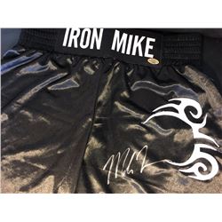 AUTOGRAPHED MIKE TYSON BOXING TRUNKS W/ COA