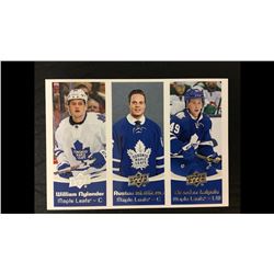 2016-17 UPPER DECK EXCLUSIVE TORONTO MAPLE LEAFS TEAM TRIPLE HOCKEY CARD