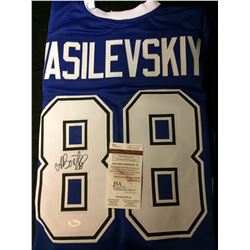 AUTOGRAPHED ANDREI VASILEVSKIY TAMPA BAY LIGHTNING HOCKEY JERSEY W/ JSA COA