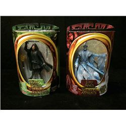 IN BOX LORD OF THE RINGS ACTION FIGURES STRIDER & TWILIGHT RINGWRAITH