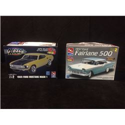IN BOX CLASSIC 1969 FORD MUSTANG MACH 1 & 1957 FORD FAIRLANE 500 MODEL KIT CARS